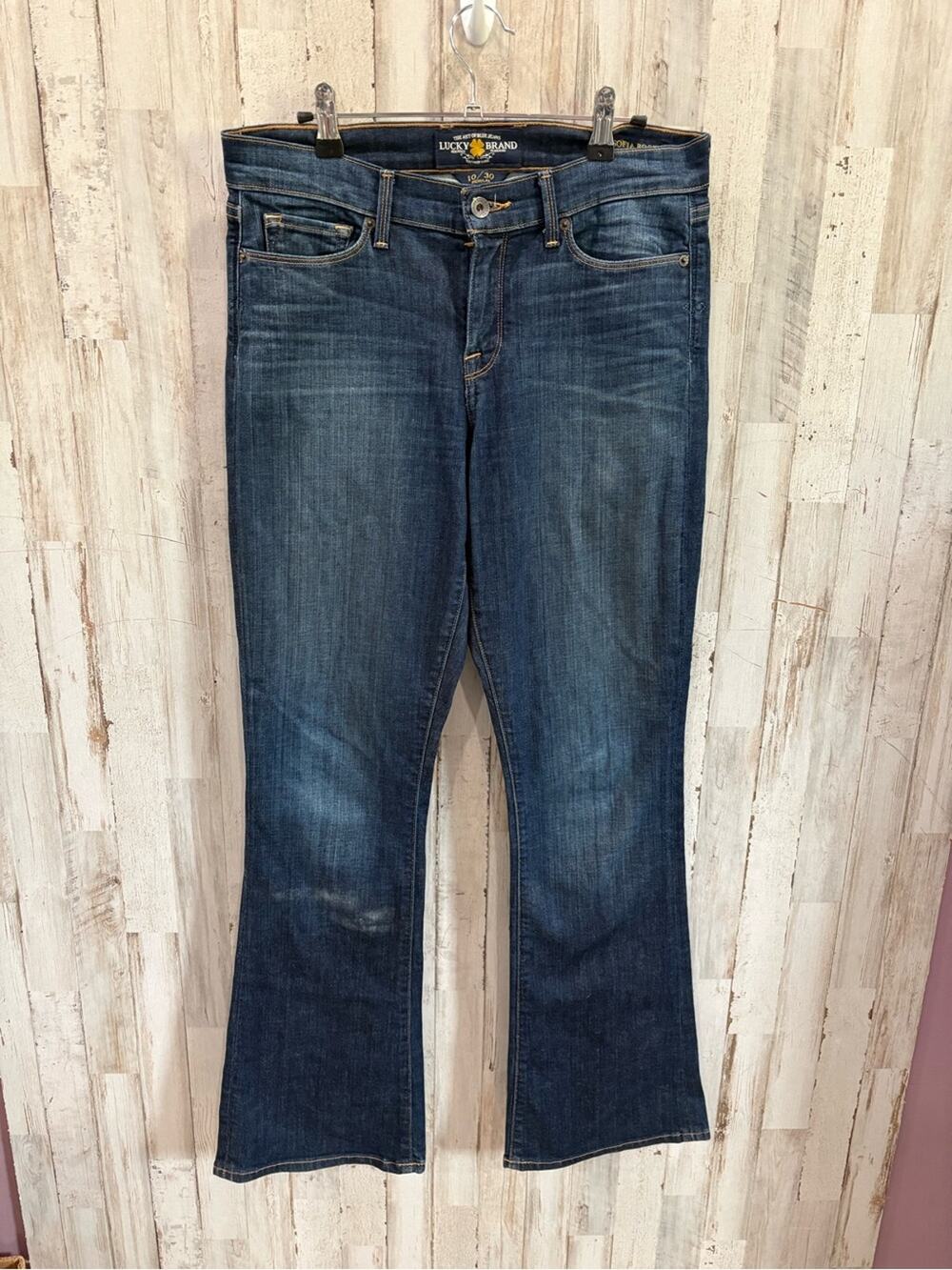 Lucky Brand Sofia Boot Cut Jeans 10/30 Western Rodeo Cowgirl Boho Pockets